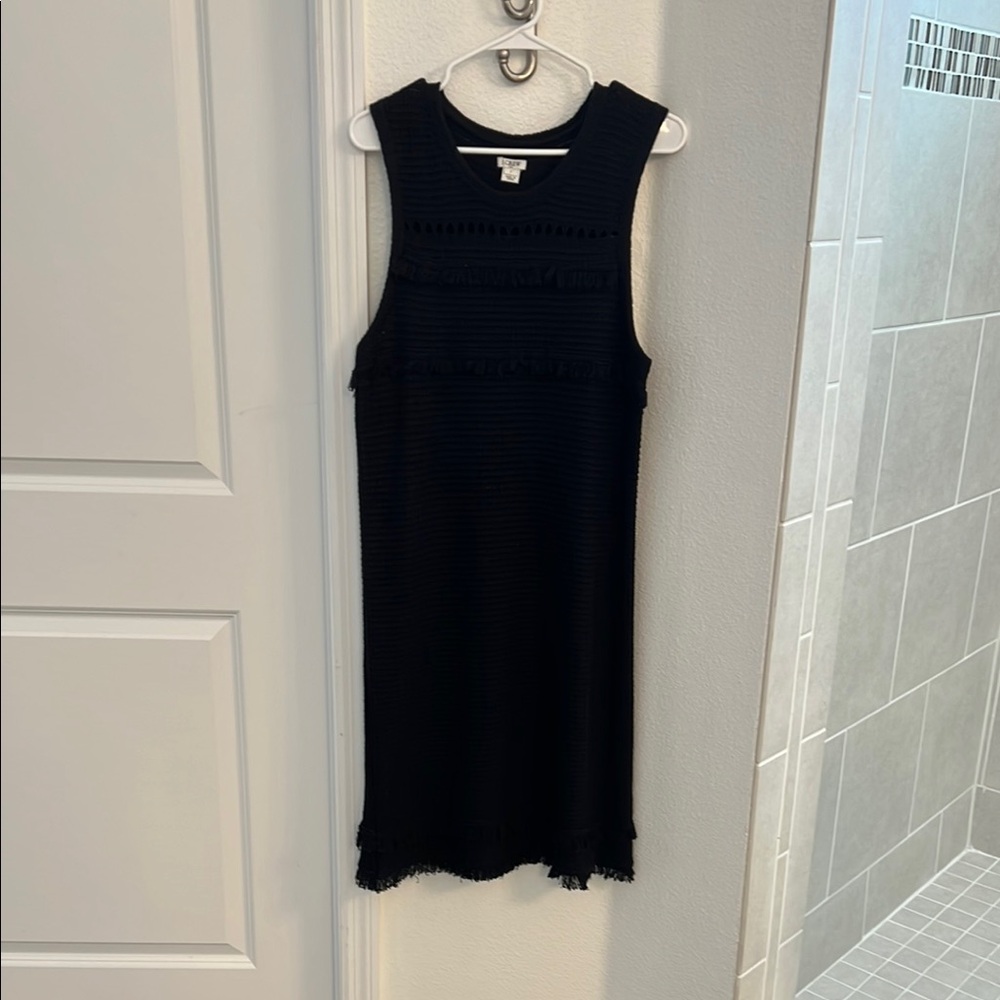 Large J Crew Elegant Black Sleeveless Dress